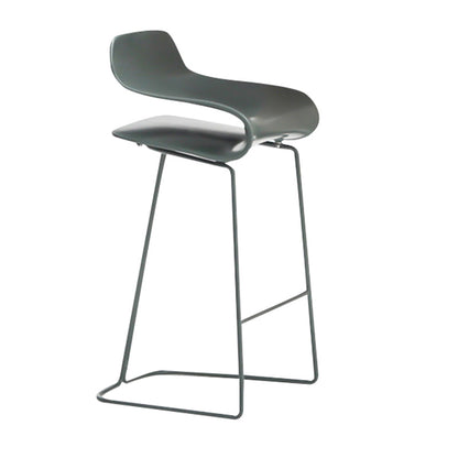 Low Back Footrest Counter Stool Saddle Seat Modern Counter Chair for Bar Green Counter Stool(26"H) Clearhalo 'Bar Furniture' 'Bar Stools' 'bar_stools' 'furn' 'furn_bar_stools' 'furniture_bar_stools' 'Kitchen & Dining Furniture' 'kitchen&dining_furn' 'kitchen' 'kitchen_furn' Furniture' 4184704