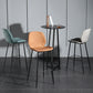 Modern Backrest Armless Counter Stool Iron Balcony Bar Stool with Leather Cushion Clearhalo 'Bar Furniture' 'Bar Stools' 'bar_stools' 'furn' 'furn_bar_stools' 'furniture_bar_stools' 'Kitchen & Dining Furniture' 'kitchen&dining_furn' 'kitchen' 'kitchen_furn' Furniture' 4184709