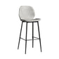 Modern Backrest Armless Counter Stool Iron Balcony Bar Stool with Leather Cushion Gray 1 Piece Clearhalo 'Bar Furniture' 'Bar Stools' 'bar_stools' 'furn' 'furn_bar_stools' 'furniture_bar_stools' 'Kitchen & Dining Furniture' 'kitchen&dining_furn' 'kitchen' 'kitchen_furn' Furniture' 4184717