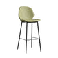Modern Backrest Armless Counter Stool Iron Balcony Bar Stool with Leather Cushion Clearhalo 'Bar Furniture' 'Bar Stools' 'bar_stools' 'furn' 'furn_bar_stools' 'furniture_bar_stools' 'Kitchen & Dining Furniture' 'kitchen&dining_furn' 'kitchen' 'kitchen_furn' Furniture' 4184718