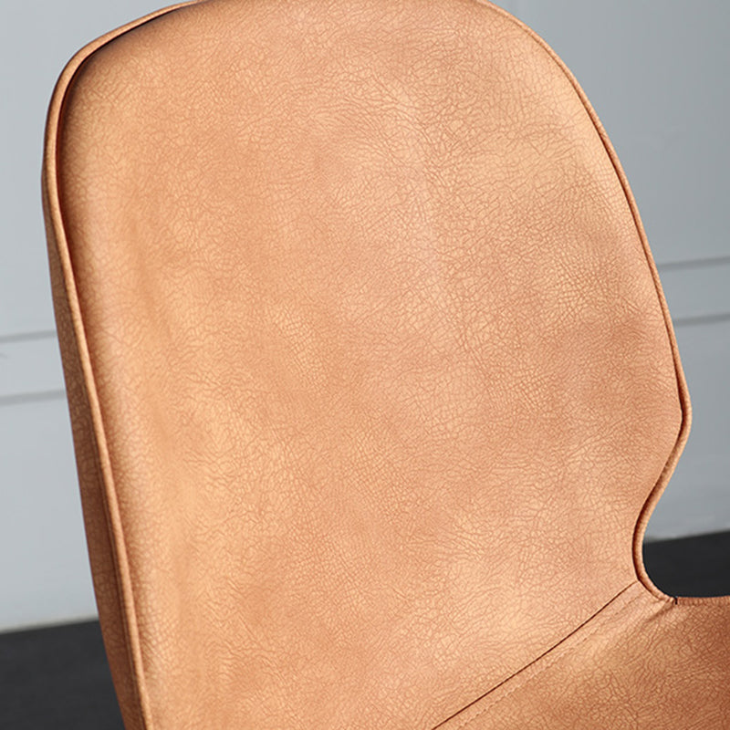 Modern Backrest Armless Counter Stool Iron Balcony Bar Stool with Leather Cushion Clearhalo 'Bar Furniture' 'Bar Stools' 'bar_stools' 'furn' 'furn_bar_stools' 'furniture_bar_stools' 'Kitchen & Dining Furniture' 'kitchen&dining_furn' 'kitchen' 'kitchen_furn' Furniture' 4184722