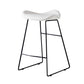 Leather Counter Stool Modern Backless Footrest Saddle Seat Bar Stool for Bar Off-White 1 Piece Counter Stool(26"H) Clearhalo 'Bar Furniture' 'Bar Stools' 'bar_stools' 'furn' 'furn_bar_stools' 'furniture_bar_stools' 'Kitchen & Dining Furniture' 'kitchen&dining_furn' 'kitchen' 'kitchen_furn' Furniture' 4184744