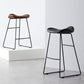 Leather Counter Stool Modern Backless Footrest Saddle Seat Bar Stool for Bar Clearhalo 'Bar Furniture' 'Bar Stools' 'bar_stools' 'furn' 'furn_bar_stools' 'furniture_bar_stools' 'Kitchen & Dining Furniture' 'kitchen&dining_furn' 'kitchen' 'kitchen_furn' Furniture' 4184745