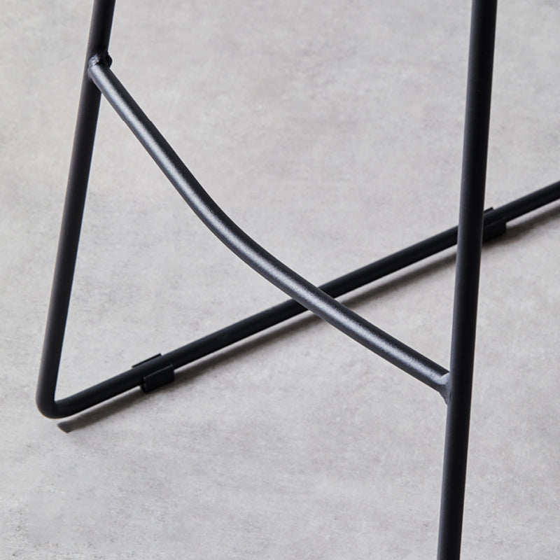 Leather Counter Stool Modern Backless Footrest Saddle Seat Bar Stool for Bar Clearhalo 'Bar Furniture' 'Bar Stools' 'bar_stools' 'furn' 'furn_bar_stools' 'furniture_bar_stools' 'Kitchen & Dining Furniture' 'kitchen&dining_furn' 'kitchen' 'kitchen_furn' Furniture' 4184757