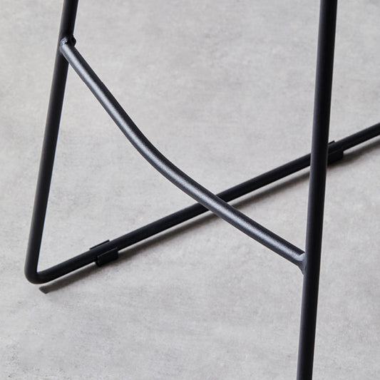 Leather Counter Stool Modern Backless Footrest Saddle Seat Bar Stool for Bar Clearhalo 'Bar Furniture' 'Bar Stools' 'bar_stools' 'furn' 'furn_bar_stools' 'furniture_bar_stools' 'Kitchen & Dining Furniture' 'kitchen&dining_furn' 'kitchen' 'kitchen_furn' Furniture' 4184757