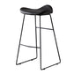 Leather Counter Stool Modern Backless Footrest Saddle Seat Bar Stool for Bar Grey 1 Piece Bar Stool(30"H) Clearhalo 'Bar Furniture' 'Bar Stools' 'bar_stools' 'furn' 'furn_bar_stools' 'furniture_bar_stools' 'Kitchen & Dining Furniture' 'kitchen&dining_furn' 'kitchen' 'kitchen_furn' Furniture' 4184758