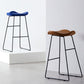 Leather Counter Stool Modern Backless Footrest Saddle Seat Bar Stool for Bar Clearhalo 'Bar Furniture' 'Bar Stools' 'bar_stools' 'furn' 'furn_bar_stools' 'furniture_bar_stools' 'Kitchen & Dining Furniture' 'kitchen&dining_furn' 'kitchen' 'kitchen_furn' Furniture' 4184761