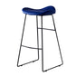 Leather Counter Stool Modern Backless Footrest Saddle Seat Bar Stool for Bar Blue 1 Piece Bar Stool(30"H) Clearhalo 'Bar Furniture' 'Bar Stools' 'bar_stools' 'furn' 'furn_bar_stools' 'furniture_bar_stools' 'Kitchen & Dining Furniture' 'kitchen&dining_furn' 'kitchen' 'kitchen_furn' Furniture' 4184763