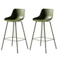 Contemporary Macaroon Counter Stools Armless Plastic Indoor Bar Stool with Iron Base Green 2 Piece Set Clearhalo 'Bar Furniture' 'Bar Stools' 'bar_stools' 'furn' 'furn_bar_stools' 'furniture_bar_stools' 'Kitchen & Dining Furniture' 'kitchen&dining_furn' 'kitchen' 'kitchen_furn' Furniture' 4184817
