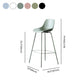 Contemporary Macaroon Counter Stools Armless Plastic Indoor Bar Stool with Iron Base Clearhalo 'Bar Furniture' 'Bar Stools' 'bar_stools' 'furn' 'furn_bar_stools' 'furniture_bar_stools' 'Kitchen & Dining Furniture' 'kitchen&dining_furn' 'kitchen' 'kitchen_furn' Furniture' 4184825