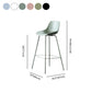Contemporary Macaroon Counter Stools Armless Plastic Indoor Bar Stool with Iron Base Clearhalo 'Bar Furniture' 'Bar Stools' 'bar_stools' 'furn' 'furn_bar_stools' 'furniture_bar_stools' 'Kitchen & Dining Furniture' 'kitchen&dining_furn' 'kitchen' 'kitchen_furn' Furniture' 4184826