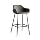 Bucket Low Back Bar Stool Leather Armed Counter Height Stools Grey Counter Stool(26"H) Clearhalo 'Bar Furniture' 'Bar Stools' 'bar_stools' 'furn' 'furn_bar_stools' 'furniture_bar_stools' 'Kitchen & Dining Furniture' 'kitchen&dining_furn' 'kitchen' 'kitchen_furn' Furniture' 4184829
