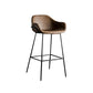 Bucket Low Back Bar Stool Leather Armed Counter Height Stools Coffee Bar Stool(30"H) Clearhalo 'Bar Furniture' 'Bar Stools' 'bar_stools' 'furn' 'furn_bar_stools' 'furniture_bar_stools' 'Kitchen & Dining Furniture' 'kitchen&dining_furn' 'kitchen' 'kitchen_furn' Furniture' 4184839