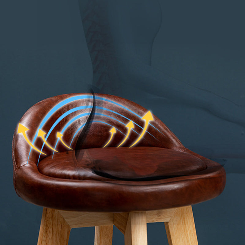 Contemporary Fabric Bar Stools 33.5-inch Natural Counter Chair with Cushion Clearhalo 'Bar Furniture' 'Bar Stools' 'bar_stools' 'furn' 'furn_bar_stools' 'furniture_bar_stools' 'Kitchen & Dining Furniture' 'kitchen&dining_furn' 'kitchen' 'kitchen_furn' Furniture' 4184900