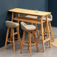 Contemporary Fabric Bar Stools 33.5-inch Natural Counter Chair with Cushion Clearhalo 'Bar Furniture' 'Bar Stools' 'bar_stools' 'furn' 'furn_bar_stools' 'furniture_bar_stools' 'Kitchen & Dining Furniture' 'kitchen&dining_furn' 'kitchen' 'kitchen_furn' Furniture' 4184909