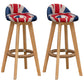 Contemporary Fabric Bar Stools 33.5-inch Natural Counter Chair with Cushion Red-White-Blue 2 Piece Set Clearhalo 'Bar Furniture' 'Bar Stools' 'bar_stools' 'furn' 'furn_bar_stools' 'furniture_bar_stools' 'Kitchen & Dining Furniture' 'kitchen&dining_furn' 'kitchen' 'kitchen_furn' Furniture' 4184933