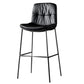Contemporary Leather Bar Stools Indoor Antique Finish Bar Stool Black Clearhalo 'Bar Furniture' 'Bar Stools' 'bar_stools' 'furn' 'furn_bar_stools' 'furniture_bar_stools' 'Kitchen & Dining Furniture' 'kitchen&dining_furn' 'kitchen' 'kitchen_furn' Furniture' 4184957