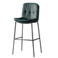 Contemporary Leather Bar Stools Indoor Antique Finish Bar Stool Blackish Green Clearhalo 'Bar Furniture' 'Bar Stools' 'bar_stools' 'furn' 'furn_bar_stools' 'furniture_bar_stools' 'Kitchen & Dining Furniture' 'kitchen&dining_furn' 'kitchen' 'kitchen_furn' Furniture' 4184964
