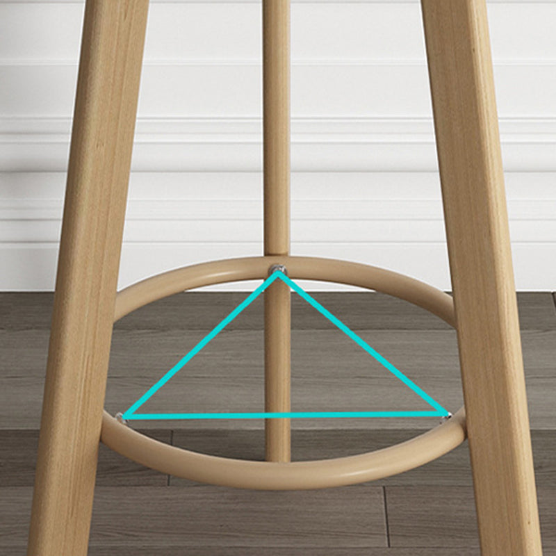 32.5" Fabric Indoor Bar Stools Contemporary Bar Height Barstool Clearhalo 'Bar Furniture' 'Bar Stools' 'bar_stools' 'furn' 'furn_bar_stools' 'furniture_bar_stools' 'Kitchen & Dining Furniture' 'kitchen&dining_furn' 'kitchen' 'kitchen_furn' Furniture' 4185129