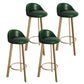 32.5" Fabric Indoor Bar Stools Contemporary Bar Height Barstool Blackish Green Wood 4 Piece Set Clearhalo 'Bar Furniture' 'Bar Stools' 'bar_stools' 'furn' 'furn_bar_stools' 'furniture_bar_stools' 'Kitchen & Dining Furniture' 'kitchen&dining_furn' 'kitchen' 'kitchen_furn' Furniture' 4185148