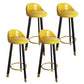 32.5" Fabric Indoor Bar Stools Contemporary Bar Height Barstool Yellow Black 4 Piece Set Clearhalo 'Bar Furniture' 'Bar Stools' 'bar_stools' 'furn' 'furn_bar_stools' 'furniture_bar_stools' 'Kitchen & Dining Furniture' 'kitchen&dining_furn' 'kitchen' 'kitchen_furn' Furniture' 4185151
