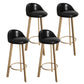32.5" Fabric Indoor Bar Stools Contemporary Bar Height Barstool Black Wood 4 Piece Set Clearhalo 'Bar Furniture' 'Bar Stools' 'bar_stools' 'furn' 'furn_bar_stools' 'furniture_bar_stools' 'Kitchen & Dining Furniture' 'kitchen&dining_furn' 'kitchen' 'kitchen_furn' Furniture' 4185154