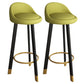 32.5" Fabric Indoor Bar Stools Contemporary Bar Height Barstool Avocado Green Black 2 Piece Set Clearhalo 'Bar Furniture' 'Bar Stools' 'bar_stools' 'furn' 'furn_bar_stools' 'furniture_bar_stools' 'Kitchen & Dining Furniture' 'kitchen&dining_furn' 'kitchen' 'kitchen_furn' Furniture' 4185160