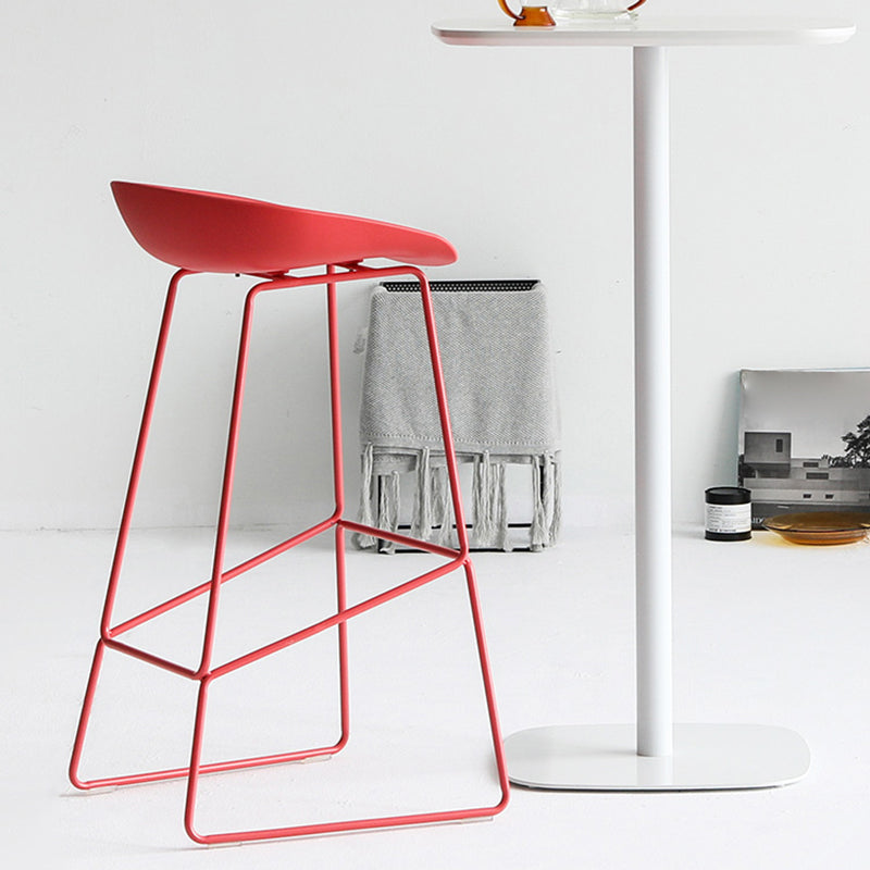 Modern Plastic Counter & Bar Stool Bucket Footrest Stool for Coffee Shop Clearhalo 'Bar Furniture' 'Bar Stools' 'bar_stools' 'furn' 'furn_bar_stools' 'furniture_bar_stools' 'Kitchen & Dining Furniture' 'kitchen&dining_furn' 'kitchen' 'kitchen_furn' Furniture' 4185172