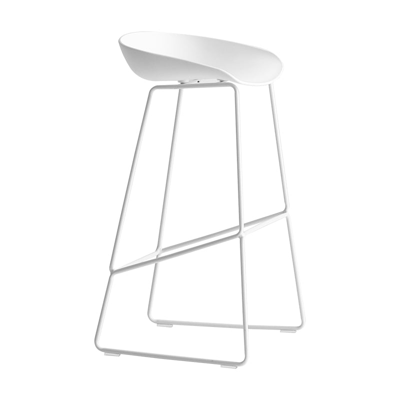 Modern Plastic Counter & Bar Stool Bucket Footrest Stool for Coffee Shop Clearhalo 'Bar Furniture' 'Bar Stools' 'bar_stools' 'furn' 'furn_bar_stools' 'furniture_bar_stools' 'Kitchen & Dining Furniture' 'kitchen&dining_furn' 'kitchen' 'kitchen_furn' Furniture' 4185181