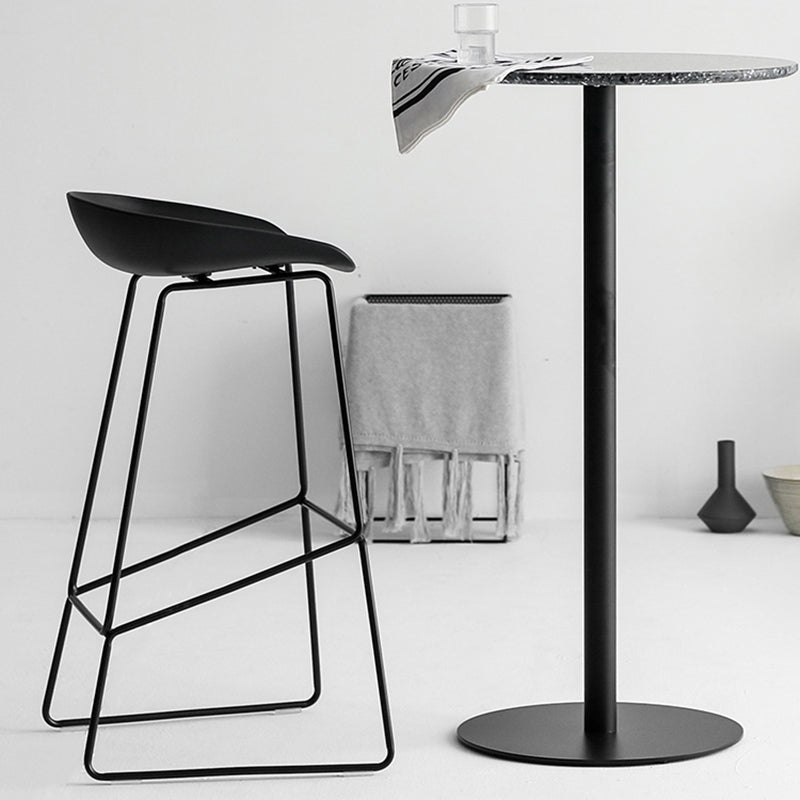 Modern Plastic Counter & Bar Stool Bucket Footrest Stool for Coffee Shop Clearhalo 'Bar Furniture' 'Bar Stools' 'bar_stools' 'furn' 'furn_bar_stools' 'furniture_bar_stools' 'Kitchen & Dining Furniture' 'kitchen&dining_furn' 'kitchen' 'kitchen_furn' Furniture' 4185192