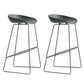 Modern Plastic Counter & Bar Stool Bucket Footrest Stool for Coffee Shop Green 2 Piece Set Bar Stool(30"H) Clearhalo 'Bar Furniture' 'Bar Stools' 'bar_stools' 'furn' 'furn_bar_stools' 'furniture_bar_stools' 'Kitchen & Dining Furniture' 'kitchen&dining_furn' 'kitchen' 'kitchen_furn' Furniture' 4185199