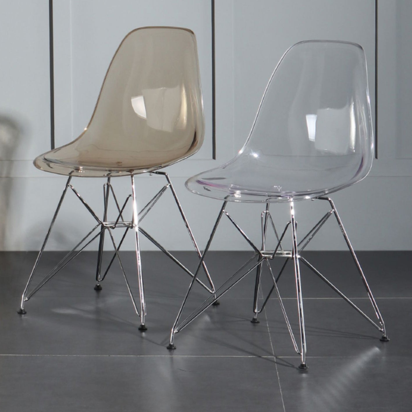 Contemporary Style Kitchen Metal Dining Chairs Armless Dining Side Chairs Clearhalo ' kitchen&dining_furn' 'Dining Chairs' 'Dining Tables & Seating' 'dining_chair' 'Furniture' 'furniture_dining_chair' 'Kitchen & Dining Furniture' 'kitchen' 4186023