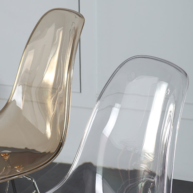 Contemporary Style Kitchen Metal Dining Chairs Armless Dining Side Chairs Clearhalo ' kitchen&dining_furn' 'Dining Chairs' 'Dining Tables & Seating' 'dining_chair' 'Furniture' 'furniture_dining_chair' 'Kitchen & Dining Furniture' 'kitchen' 4186030