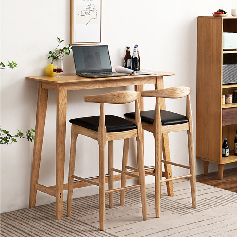 Contemporary Counter & Bar Stool Armless Wood Indoor Bar Stool with Footrest Clearhalo 'Bar Furniture' 'Bar Stools' 'bar_stools' 'furn' 'furn_bar_stools' 'furniture_bar_stools' 'Kitchen & Dining Furniture' 'kitchen&dining_furn' 'kitchen' 'kitchen_furn' Furniture' 4186051