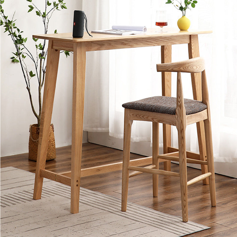 Contemporary Counter & Bar Stool Armless Wood Indoor Bar Stool with Footrest Clearhalo 'Bar Furniture' 'Bar Stools' 'bar_stools' 'furn' 'furn_bar_stools' 'furniture_bar_stools' 'Kitchen & Dining Furniture' 'kitchen&dining_furn' 'kitchen' 'kitchen_furn' Furniture' 4186052