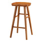 Modern Wood Bar Stool Contoured Seat Backless Indoor Footrest Counter Stool Distressed Wood 1 Piece Bar Stool(30"H) Clearhalo 'Bar Furniture' 'Bar Stools' 'bar_stools' 'furn' 'furn_bar_stools' 'furniture_bar_stools' 'Kitchen & Dining Furniture' 'kitchen&dining_furn' 'kitchen' 'kitchen_furn' Furniture' 4186160