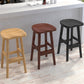 Solid Wood Modern Bar Stool Saddle Seat Backless Indoor Stool with Wood Legs Clearhalo 'Bar Furniture' 'Bar Stools' 'bar_stools' 'furn' 'furn_bar_stools' 'furniture_bar_stools' 'Kitchen & Dining Furniture' 'kitchen&dining_furn' 'kitchen' 'kitchen_furn' Furniture' 4186256
