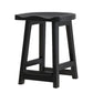 Solid Wood Modern Bar Stool Saddle Seat Backless Indoor Stool with Wood Legs Black 1 Piece Short Stool(20"H) Clearhalo 'Bar Furniture' 'Bar Stools' 'bar_stools' 'furn' 'furn_bar_stools' 'furniture_bar_stools' 'Kitchen & Dining Furniture' 'kitchen&dining_furn' 'kitchen' 'kitchen_furn' Furniture' 4186269