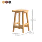 Solid Wood Modern Bar Stool Saddle Seat Backless Indoor Stool with Wood Legs Clearhalo 'Bar Furniture' 'Bar Stools' 'bar_stools' 'furn' 'furn_bar_stools' 'furniture_bar_stools' 'Kitchen & Dining Furniture' 'kitchen&dining_furn' 'kitchen' 'kitchen_furn' Furniture' 4186303