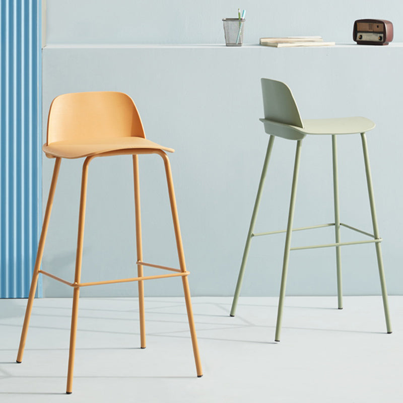 Modern Plastic Counter & Bar Stool Rectangle Footrest Indoor Bar Stool Clearhalo 'Bar Furniture' 'Bar Stools' 'bar_stools' 'furn' 'furn_bar_stools' 'furniture_bar_stools' 'Kitchen & Dining Furniture' 'kitchen&dining_furn' 'kitchen' 'kitchen_furn' Furniture' 4186306