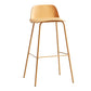 Modern Plastic Counter & Bar Stool Rectangle Footrest Indoor Bar Stool Ginger 1 Piece Clearhalo 'Bar Furniture' 'Bar Stools' 'bar_stools' 'furn' 'furn_bar_stools' 'furniture_bar_stools' 'Kitchen & Dining Furniture' 'kitchen&dining_furn' 'kitchen' 'kitchen_furn' Furniture' 4186307