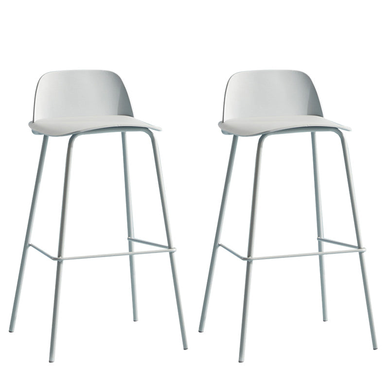 Modern Plastic Counter & Bar Stool Rectangle Footrest Indoor Bar Stool Light Blue 2 Piece Set Clearhalo 'Bar Furniture' 'Bar Stools' 'bar_stools' 'furn' 'furn_bar_stools' 'furniture_bar_stools' 'Kitchen & Dining Furniture' 'kitchen&dining_furn' 'kitchen' 'kitchen_furn' Furniture' 4186325