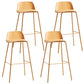 Modern Plastic Counter & Bar Stool Rectangle Footrest Indoor Bar Stool Ginger 4 Piece Set Clearhalo 'Bar Furniture' 'Bar Stools' 'bar_stools' 'furn' 'furn_bar_stools' 'furniture_bar_stools' 'Kitchen & Dining Furniture' 'kitchen&dining_furn' 'kitchen' 'kitchen_furn' Furniture' 4186329