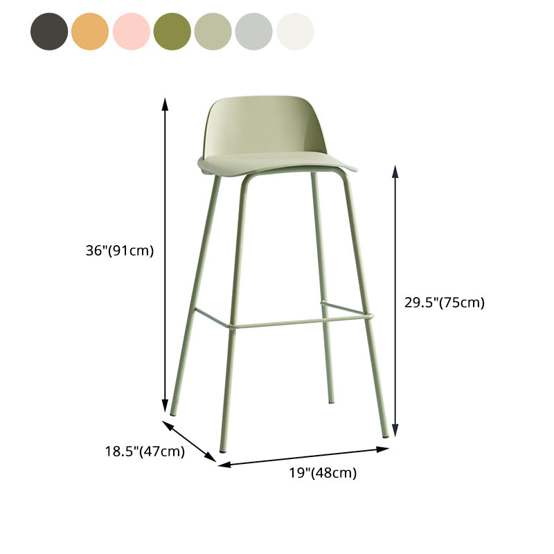 Modern Plastic Counter & Bar Stool Rectangle Footrest Indoor Bar Stool Clearhalo 'Bar Furniture' 'Bar Stools' 'bar_stools' 'furn' 'furn_bar_stools' 'furniture_bar_stools' 'Kitchen & Dining Furniture' 'kitchen&dining_furn' 'kitchen' 'kitchen_furn' Furniture' 4186337