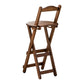 Folding Wood Counter-height Stool Round Low Back Modern Arm Less Stool Tan Clearhalo 'Bar Furniture' 'Bar Stools' 'bar_stools' 'furn' 'furn_bar_stools' 'furniture_bar_stools' 'Kitchen & Dining Furniture' 'kitchen&dining_furn' 'kitchen' 'kitchen_furn' Furniture' 4186342