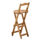 Folding Wood Counter-height Stool Round Low Back Modern Arm Less Stool Wood Clearhalo 'Bar Furniture' 'Bar Stools' 'bar_stools' 'furn' 'furn_bar_stools' 'furniture_bar_stools' 'Kitchen & Dining Furniture' 'kitchen&dining_furn' 'kitchen' 'kitchen_furn' Furniture' 4186344