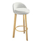 Modern Armless Counter Stool Steel Household Bar Stool with Cushion White Natural Clearhalo 'Bar Furniture' 'Bar Stools' 'bar_stools' 'furn' 'furn_bar_stools' 'furniture_bar_stools' 'Kitchen & Dining Furniture' 'kitchen&dining_furn' 'kitchen' 'kitchen_furn' Furniture' 4186357