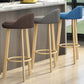 Modern Armless Counter Stool Steel Household Bar Stool with Cushion Clearhalo 'Bar Furniture' 'Bar Stools' 'bar_stools' 'furn' 'furn_bar_stools' 'furniture_bar_stools' 'Kitchen & Dining Furniture' 'kitchen&dining_furn' 'kitchen' 'kitchen_furn' Furniture' 4186363