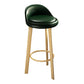 Modern Armless Counter Stool Steel Household Bar Stool with Cushion Blackish Green Natural Clearhalo 'Bar Furniture' 'Bar Stools' 'bar_stools' 'furn' 'furn_bar_stools' 'furniture_bar_stools' 'Kitchen & Dining Furniture' 'kitchen&dining_furn' 'kitchen' 'kitchen_furn' Furniture' 4186364