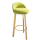 Modern Armless Counter Stool Steel Household Bar Stool with Cushion Green Natural Clearhalo 'Bar Furniture' 'Bar Stools' 'bar_stools' 'furn' 'furn_bar_stools' 'furniture_bar_stools' 'Kitchen & Dining Furniture' 'kitchen&dining_furn' 'kitchen' 'kitchen_furn' Furniture' 4186368